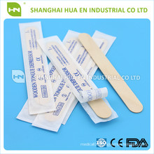 CE/ISO Approved Disposable Wooden Tongue Depressor, Adult Size